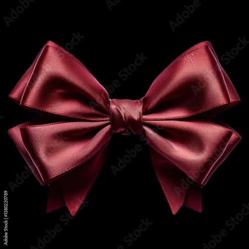 A red silk bow on a transparent background is a symbol of sophistication and sophistication. Its rich color attracts the eye, and the smooth texture of silk gives the image luxury and nobility.	