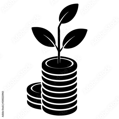 maney pot vector