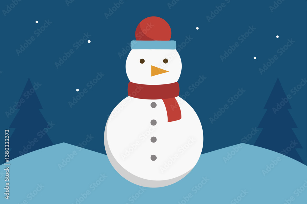snowman with christmas tree snowman with christmas tree