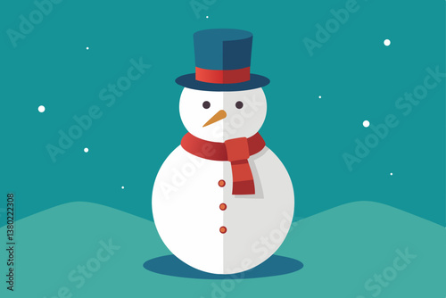 snowman in the snow