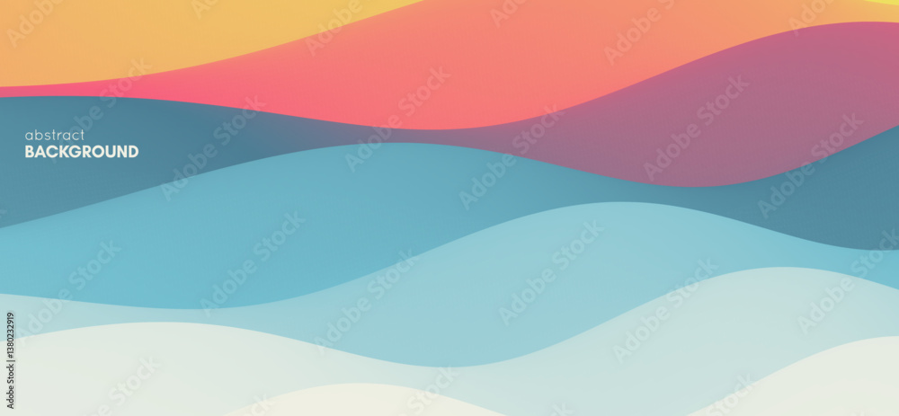 Fototapeta premium Abstract background with dynamic effect. Creative design poster with vibrant gradients. Vector illustration for advertising, marketing, presentation. Mobile screen.