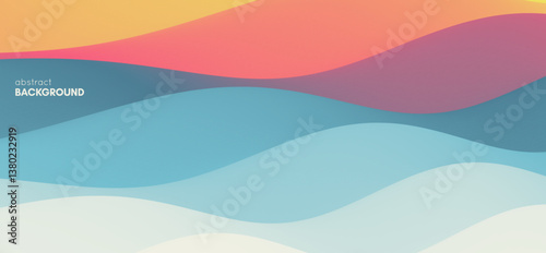 Abstract background with dynamic effect. Creative design poster with vibrant gradients. Vector illustration for advertising, marketing, presentation. Mobile screen.