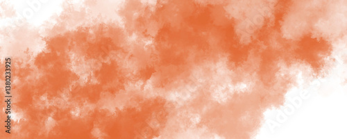 Warm-toned smudged ink wash background in soft orange and beige hues

