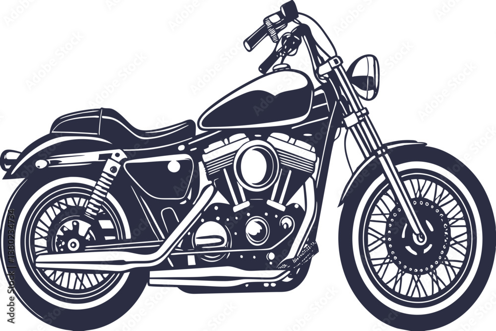 Fototapeta premium motorcycle vector icon