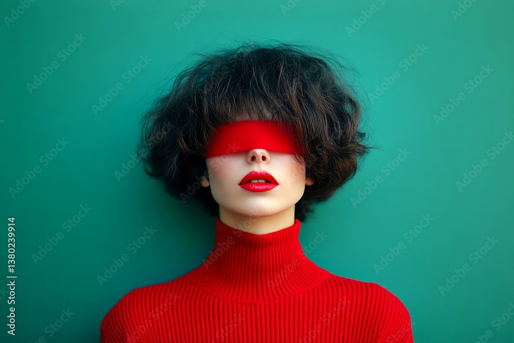 Metaphorical imposter syndrome emotions of a mental disease. Behavioral therapy. Self-awareness practices. Mental recovery. Mental disorder - imposter syndrome: abstract image of mental stat.