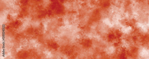 Abstract orange and white watercolor texture with soft cloud-like patterns and artistic grunge effect


