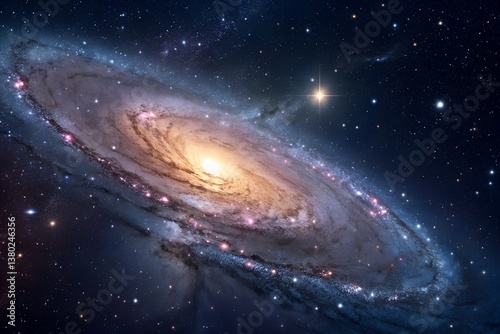 Galaxy space stars universe astronomy cosmic nebula outer space cosmos celestial spiral galaxy milky way photo