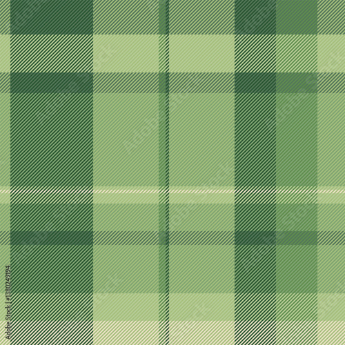 Subtle green and beige plaid pattern.  Elegant texture ideal for fashion, home decor, or website backgrounds.  Versatile design evokes calmness and sophistication.