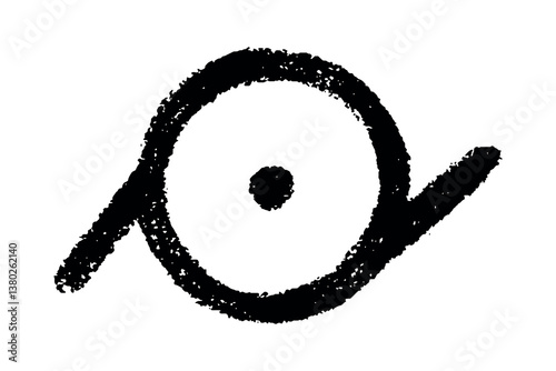 Hand drawn epicene gender identity icon Symbol used to represent sex and gender