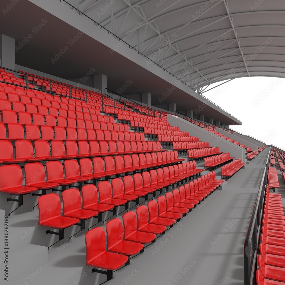 Fototapeta premium 3d render Bleachers design element. Furniture