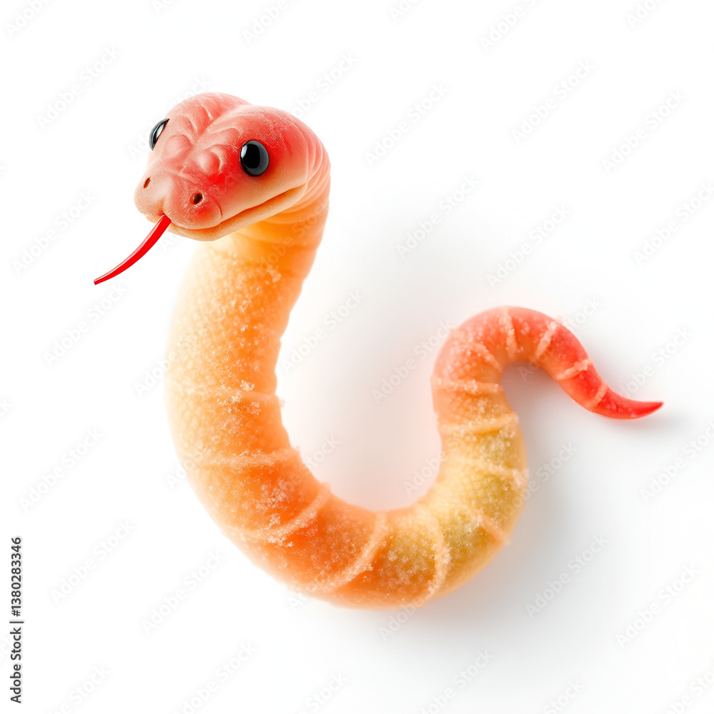 Fototapeta premium Sweet and sour sugared snake.