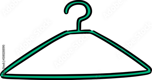 Illustration of cloth hanger
