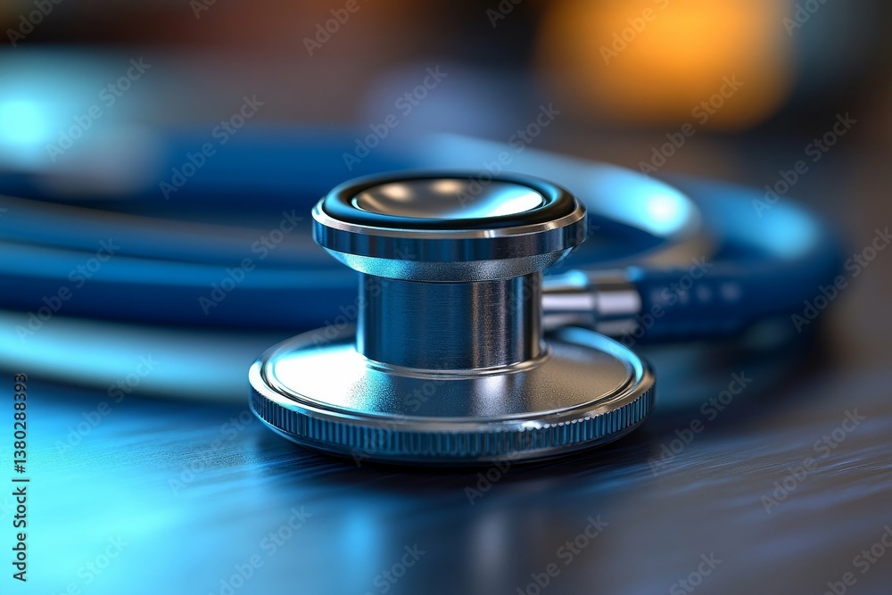Close-up of a Stethoscope - Medical Equipment