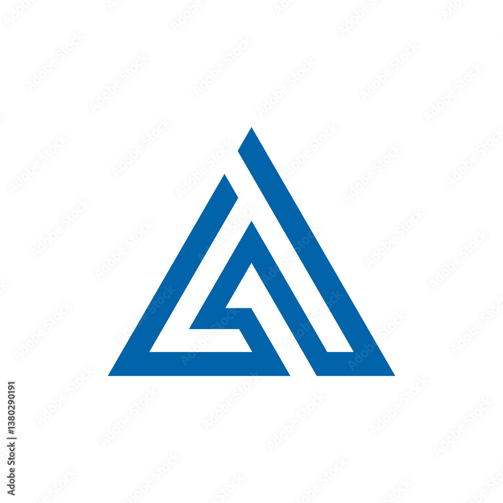 Abstract Triangle Letter A Logo design vector template isolated on white background Abstract Triangle Letter A Logo design vector template isolated on white background