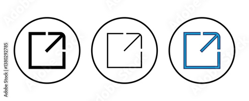 External link icon vector. link icon vector. hyperlink symbol