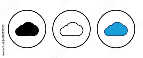 cloud icon vector. cloud vector icon