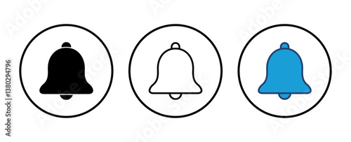 Bell Icon vector. Notification icon for your web site design