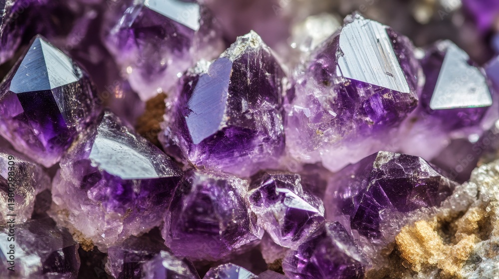 Abstract background of purple crystals with light refraction and luminous highlights. Geometric facets create a sparkling and elegant texture, enhancing the sense of depth and brilliance Abstract background of purple crystals with light refraction and luminous highlights. Geometric facets create a sparkling and elegant texture, enhancing the sense of depth and brilliance