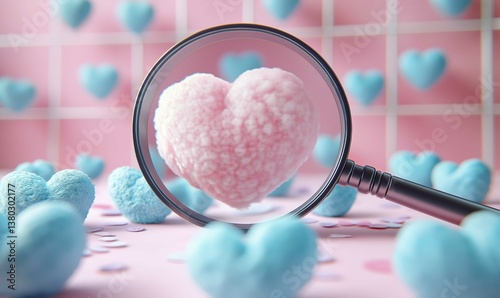 close up of a magnifying glass