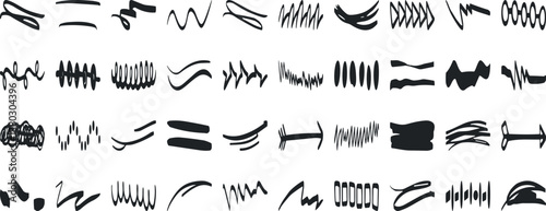 Underline vector set.