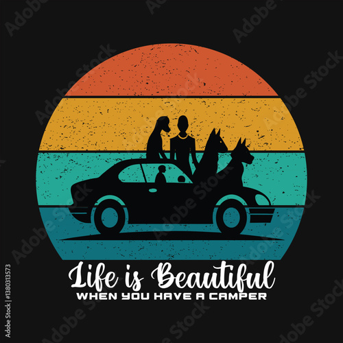 Retro Travel T shirt 