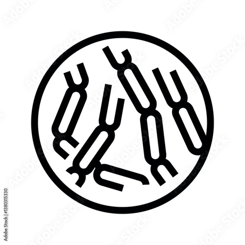 Bulgaricus black line icon for digital and print projects.