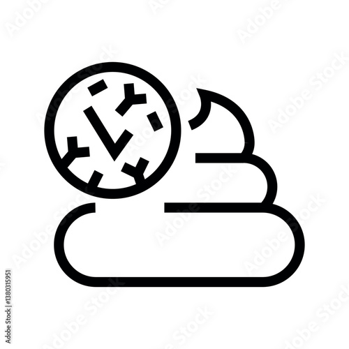 Stool good black line icon for digital and print projects.