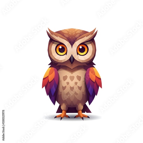 Illustration of a colourful Owl.