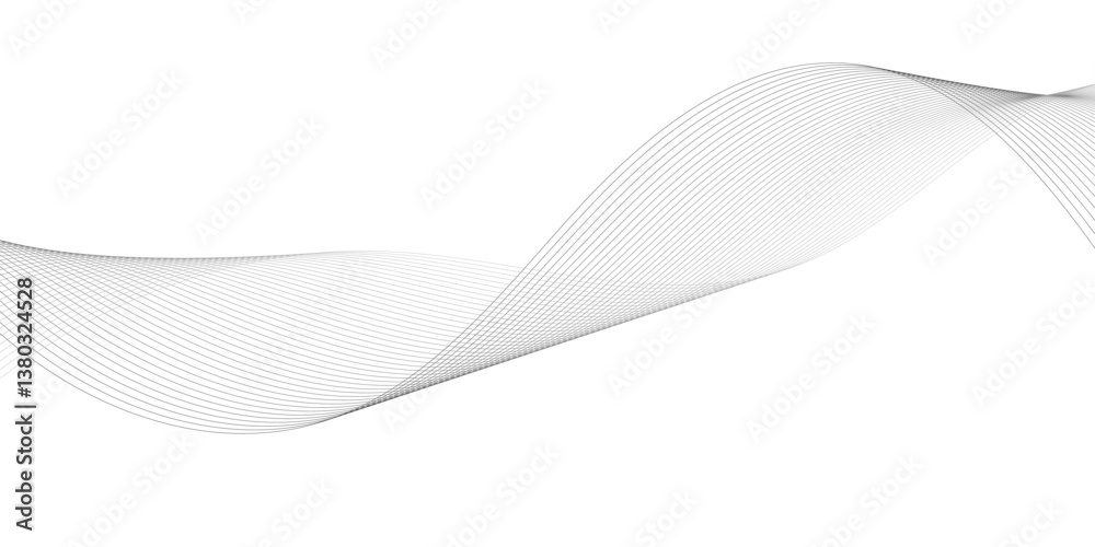 Gray wave curve lines abstract background with flowing particles abstract wave elements. Seamless wave pattern wavy curve line art striped graphic Gray wave curve lines abstract background with flowing particles abstract wave elements. Seamless wave pattern wavy curve line art striped graphic