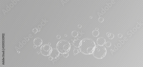 Soap bubble.Flying bubble.Vector.Background.
Soap bubbles background