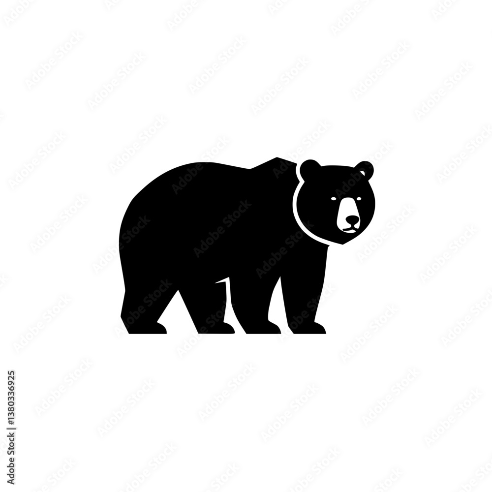 Fototapeta premium Ursine Full Body Icon