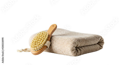 towel and brush