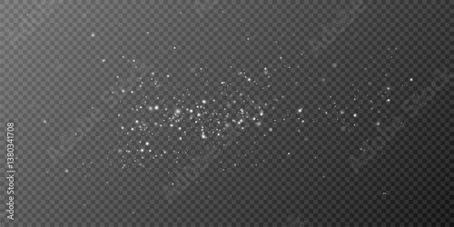 
Shimmering particles. Dust sparkles. Light effect.