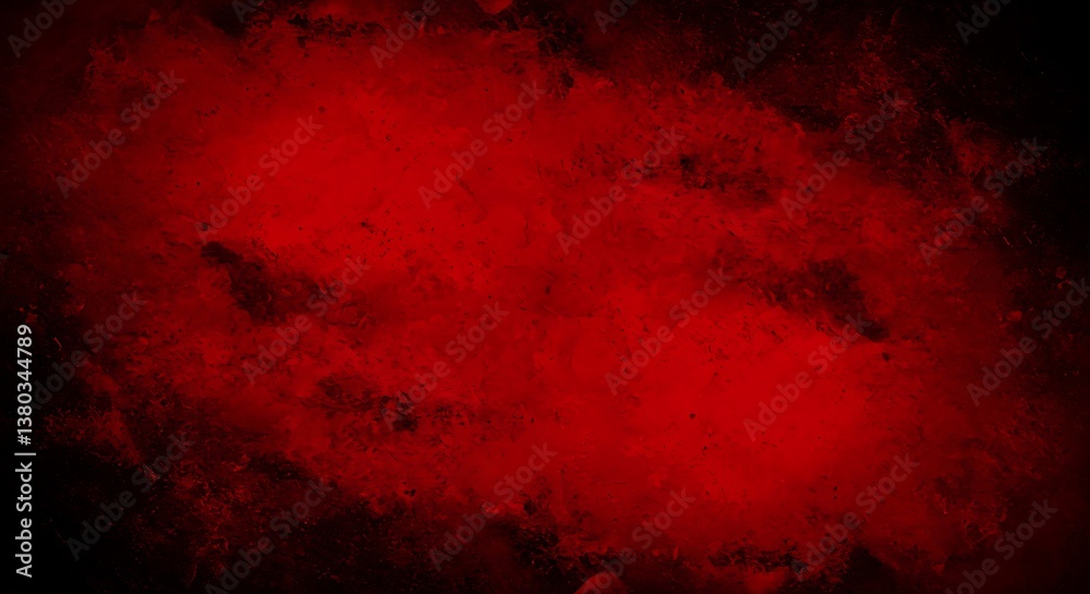 Fototapeta premium Red Abstract Background Texture, Dark Vignette AI Generated