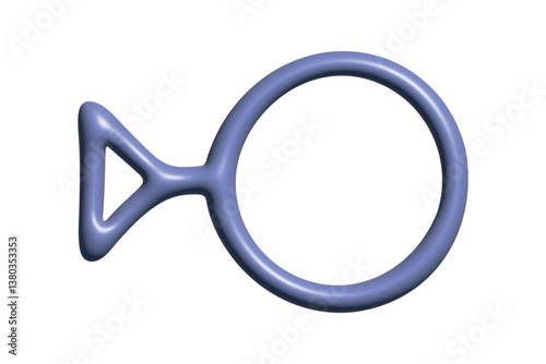 3d third gender identity icon Symbol used to represent sex and gender