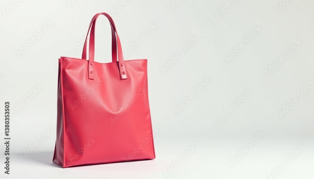 Stylish tote bag, isolated on white background, elegant, shoulder bag Stylish tote bag, isolated on white background, elegant, shoulder bag