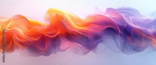 Colorful Particle Arrow Design Symbolizing Growth and Success in Modern Minimalist Style