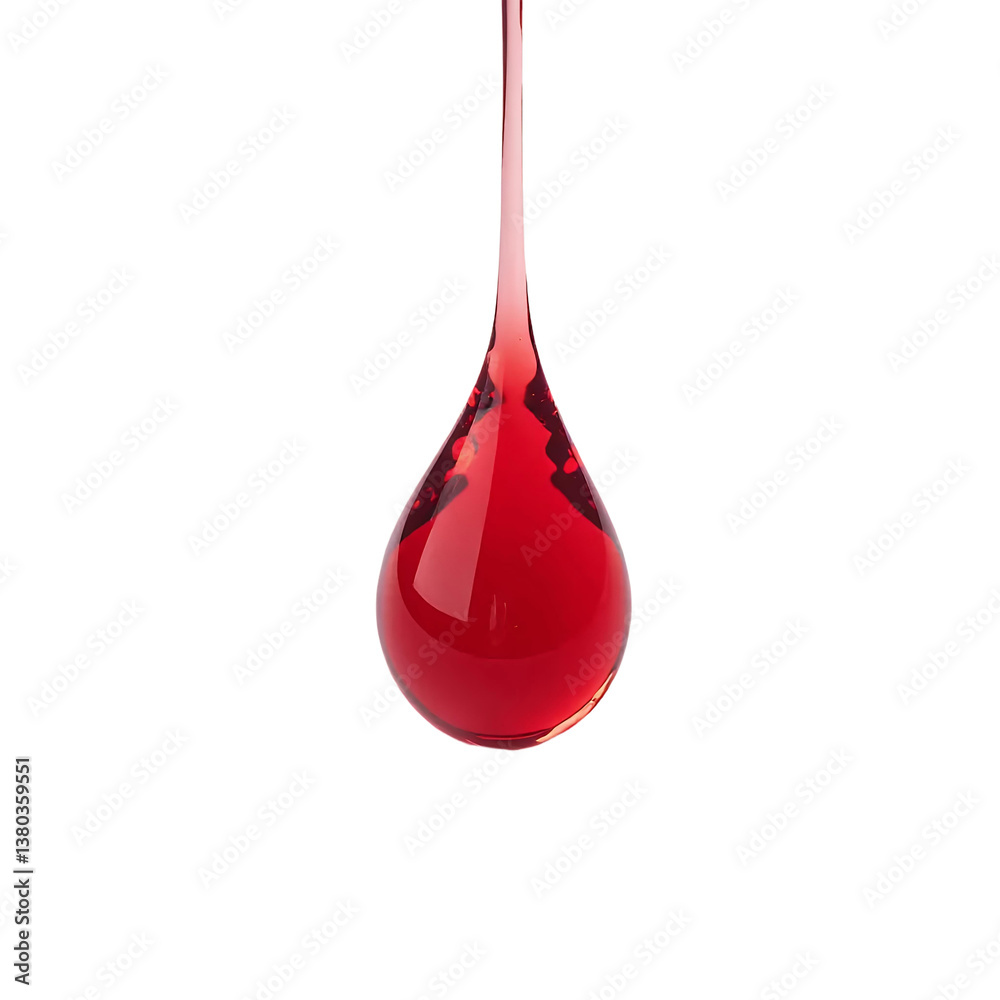 Red-Liquid-Drop-on-Black-Background-Close-Up-Macro Red-Liquid-Drop-on-Black-Background-Close-Up-Macro
