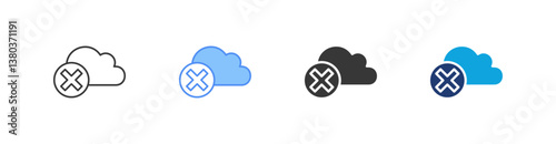 Decarbonization Multi Style Icon Sheet