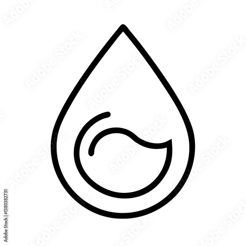 Water drop icon graphic design vector illustration for nature and environment concepts and clean energy use