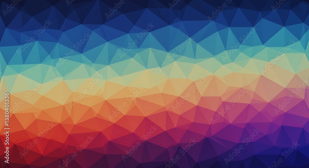 Fototapeta premium Chromatic Facets AI Generated
