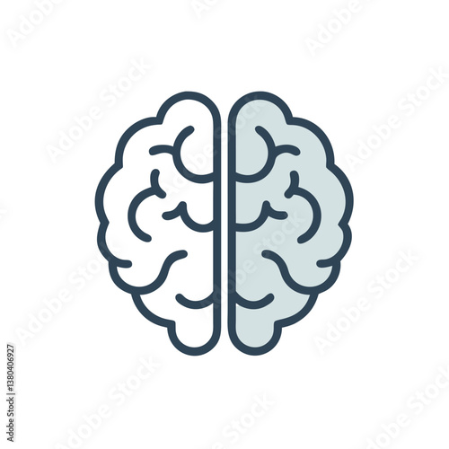 Adobe Illustrator Artwork brain icon style