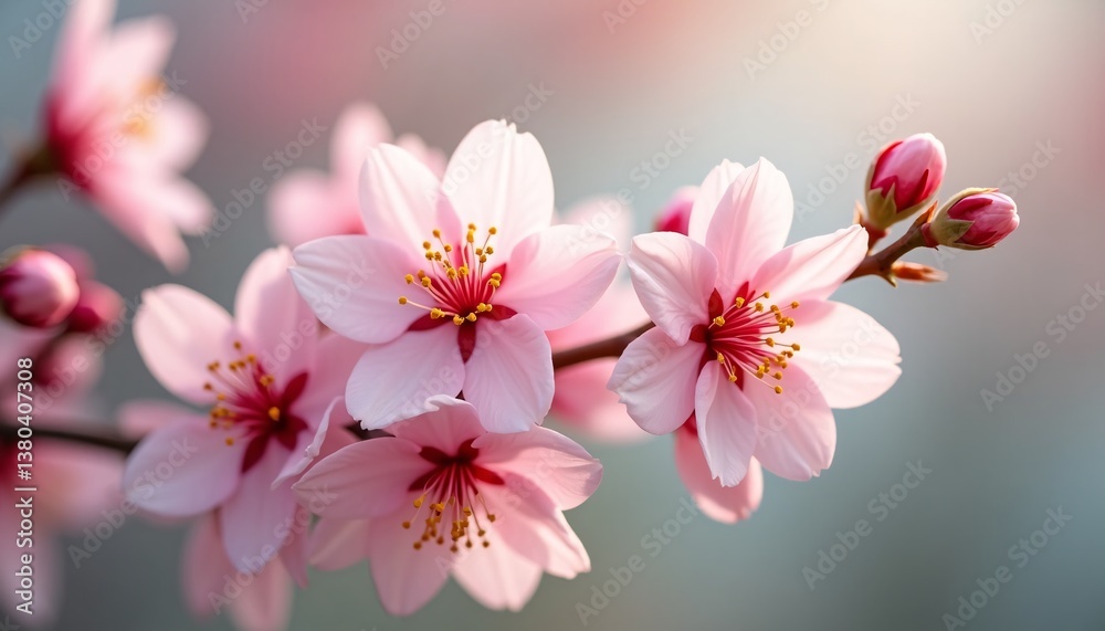 Obraz premium Freshness of springtime blossoms in nature bouquet, love fragility.