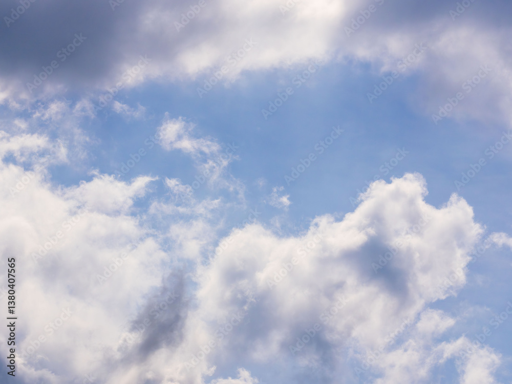 春の空の印象的な雲アップ02 春の空の印象的な雲アップ02