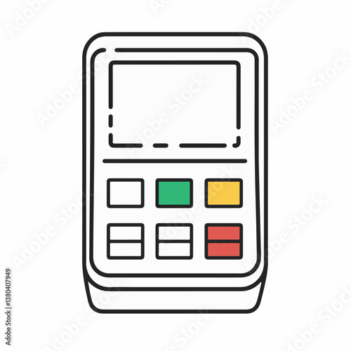 Digital terminal processes payments in store minimalist style