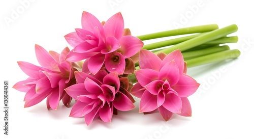 Pink Bloom's Gentle Embrace AI Generated