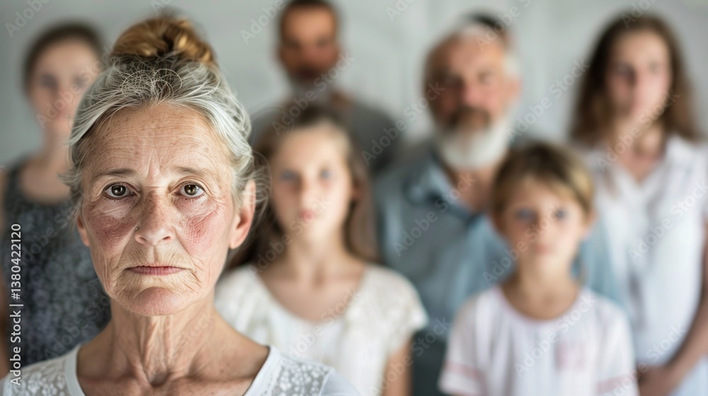 Obraz premium A powerful concept showcasing intergenerational trauma and resilience.