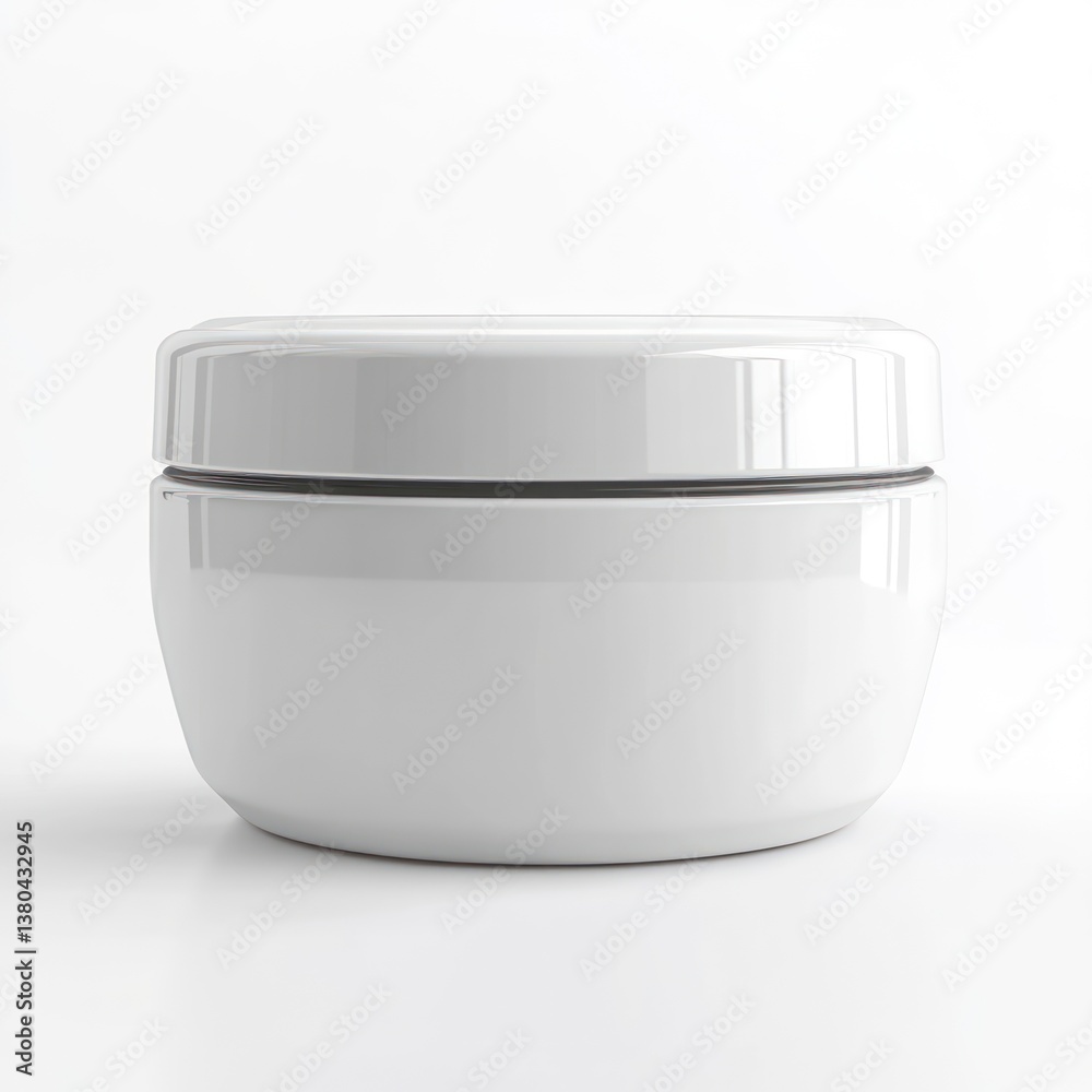 White Cosmetic Container Product Mockup for Cream or Balm Design White Cosmetic Container Product Mockup for Cream or Balm Design
