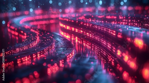 Glowing digital bridge between storage devices