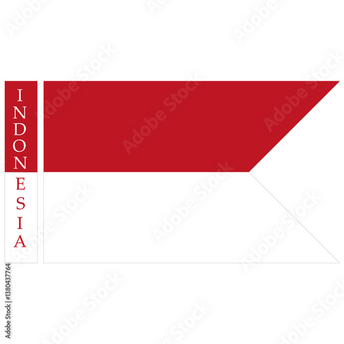 Free Download flag of Indonesia with text art illustration - GFXLoad